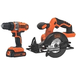BLACK+DECKER BDCD220CS 20V MAX* Lithium Ion Drill/Driver + Circular Saw Combo Kit