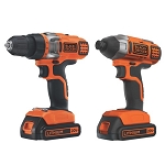 BLACK+DECKER BDCD220IA 20V MAX* Lithium Ion Drill/Driver + Impact Driver Combo Kit