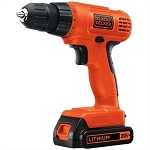 BLACK+DECKER  LD120VA 20V MAX* Lithium Drill/Driver with 30 Accessories