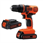 BLACK+DECKER LDX120C-2 20V MAX* Lithium Drill/Driver with 2 20V MAX* Batteries