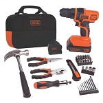 BLACK+DECKER LDX20WPK 20V MAX* Lithium Ion Drill + 56 Piece Project Kit