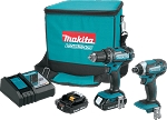 Makita CT225R 18V LXT® Lithium-Ion Compact Cordless 2-Pc. Combo Kit (2.0Ah)