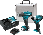 Makita CT226RX 12V max CXT® Lithium-Ion Cordless 2-Pc. Combo Kit (2.0Ah)