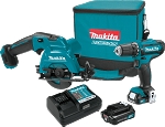 Makita CT227R 12V max CXT® Lithium-Ion Cordless 2-Pc. Combo Kit (2.0Ah)