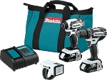 Makita CT322W 18V LXT® Lithium-Ion Compact Cordless 3-Pc. Combo Kit (1.5Ah)