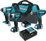 Makita CT410 12V max CXT® Lithium-Ion Cordless 4-Pc. Combo Kit (1.5Ah)