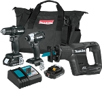 Makita CX300RB 18V LXT® Lithium-Ion Sub-Compact Brushless Cordless 3-Pc. Combo Kit (2.0Ah)