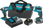 Makita XT262T 18V LXT® Lithium-Ion Cordless 2-Pc. Combo Kit (5.0Ah)