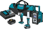 Makita XT338T 18V LXT Lithium-Ion Cordless Emergency Preparedness 3-Pc. Combo Kit (5.0Ah)