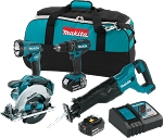 Makita XT442 18V LXT® Lithium-Ion Cordless 4-Pc. Combo Kit (3.0Ah)