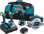 Makita XT446T 18V LXT® Lithium-Ion Brushless Cordless 4-Pc. Combo Kit (5.0Ah)