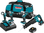 Makita XT450T 18V LXT® Lithium-Ion Brushless Cordless 4-Pc. Combo Kit (5.0Ah)