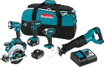 Makita XT505 18V LXT® Lithium-Ion Cordless 5-Pc. Combo Kit (3.0Ah)