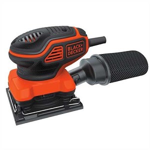 BLACK+DECKER BDEQS300 1/4 Sheet Orbital Sander with Paddle Switch Actuation