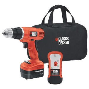 BLACK+DECKER GCO12SFB 12V Drill/Driver with Stud Sensor + Storage Bag