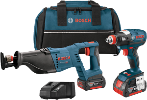 Bosch CLPK204-181 18V 2-Tool Combo Kit Impact Driver Reciprocating Saw