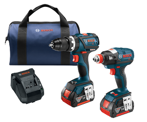 Bosch CLPK251-181 18V 2-Tool Combo Kit Impact Driver Compact Hammer Drill/Driver