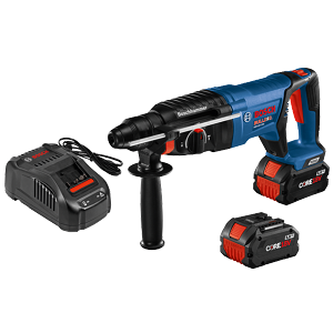 Bosch GBH18V-26DK24 18V EC Brushless SDS-plus® Bulldog™ 1 In. Rotary Hammer Kit 