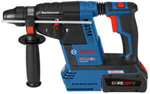 Bosch GBH18V-26K24 18V EC Brushless SDS-plus® Bulldog™ 1 In. Rotary Hammer Kit