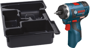 Bosch PS22BN 12V Max EC Brushless Two-Speed Pocket Driver with Exact Fit Insert Tray