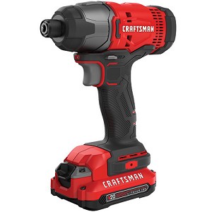 Craftsman CMCF800C2 V20* Cordless 1/4-in. Impact Driver Kit (2 Batteries)