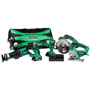 Hitachi / Metabo HPT KC18DG6LPA 18V Cordless 6-Piece Combo Kit