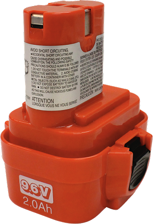 Makita 192596-6 9.6V Ni-Cd 2.0Ah Battery 9122, Pod Style