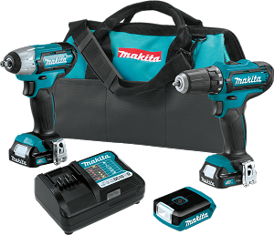 Makita CT323 12V max CXT Lithium-Ion Cordless 3-Pc. Combo Kit (1.5Ah)