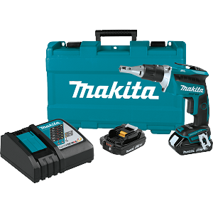 Makita XSF03R Compact Brushless Cordless 4,000 RPM Drywall Screwdriver Kit 