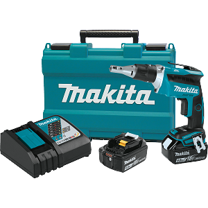 Makita XSF03T Brushless Cordless 4,000 RPM Drywall Screwdriver Kit