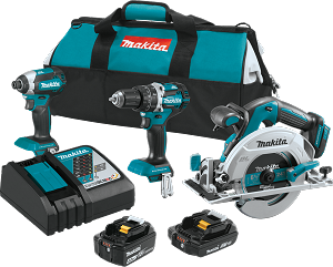 Makita XT333X1 18V LXT Lithium-Ion Brushless Cordless 3-Pc Combo Kit