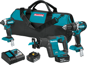 Makita XT337T 18V LXT Lithium-Ion Brushless Cordless 3-Pc. Combo Kit (5.0Ah)