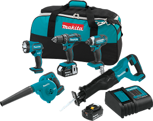 Makita XT506S 18V LXT Lithium-Ion Cordless 5-Pc. Combo Kit