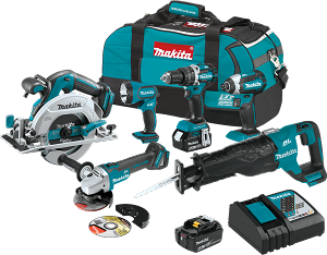 Makita XT612M 18V LXT Lithium-Ion Brushless Cordless 6-Pc. Combo Kit (4.0Ah)