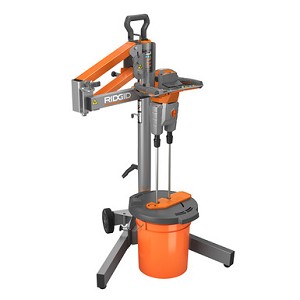 RIDGID R7132 Dual Paddle Programmable Power Mixer with Stand
